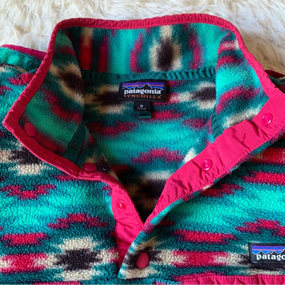 Patagonia Aztec Patterned Synchilla Jacket - image 5
